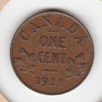 Canada, 1 cent 1921, Postzegels en Munten, Munten | Amerika, Ophalen of Verzenden, Losse munt, Noord-Amerika