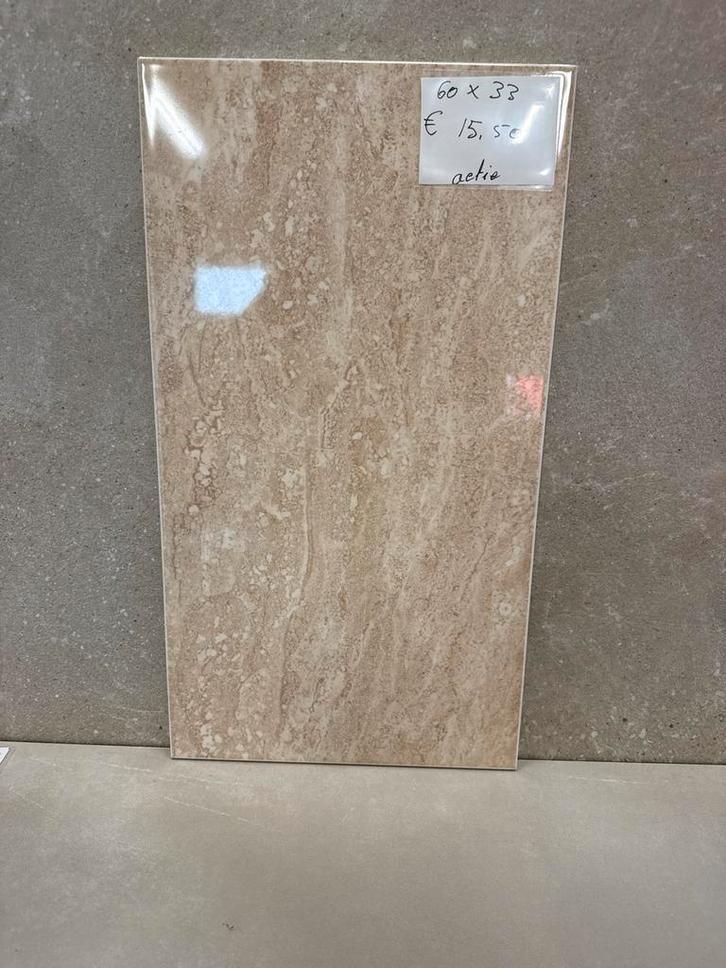 Mooie Wandtegel 60x33 cm, Doe-het-zelf en Verbouw, Tegels, Nieuw, Wandtegels, Keramiek, 60 cm of meer, 20 tot 40 cm, Minder dan 5 m²