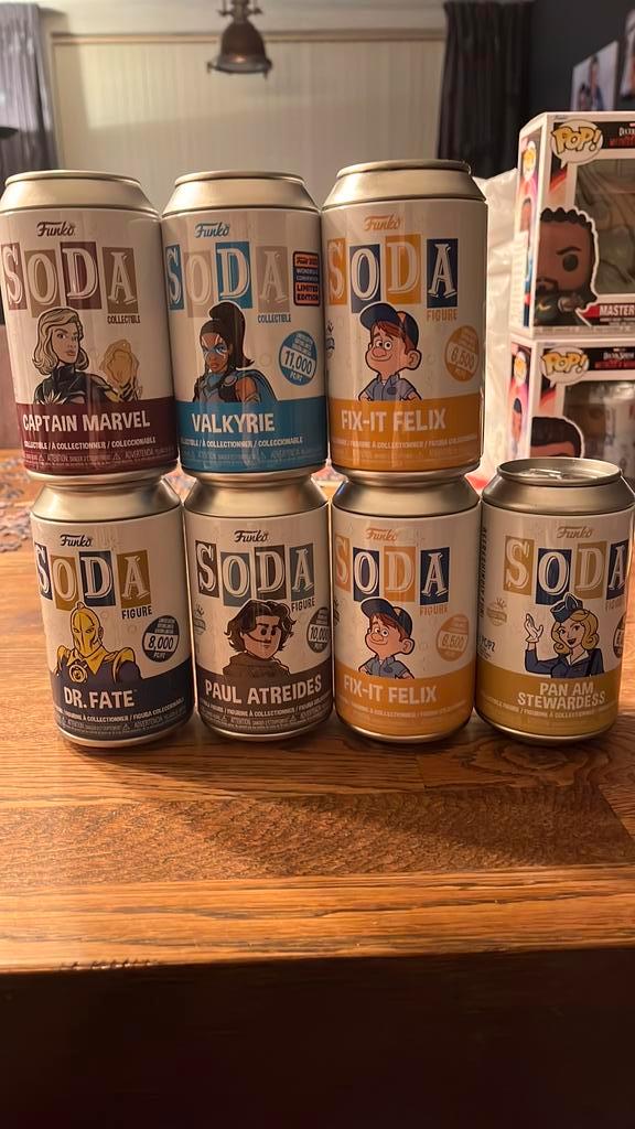 Funko soda marvel, justice league, disney, Verzamelen, Poppetjes en Figuurtjes, Zo goed als nieuw, Ophalen of Verzenden