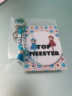 Bedankje Meester of juf sleutelhangers met naam, Ophalen of Verzenden, Nieuw, Feestartikel, Overige