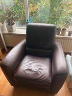 Bruin lederen relax fauteuil (Ikea), Ophalen, Gebruikt, 75 tot 100 cm, Leer