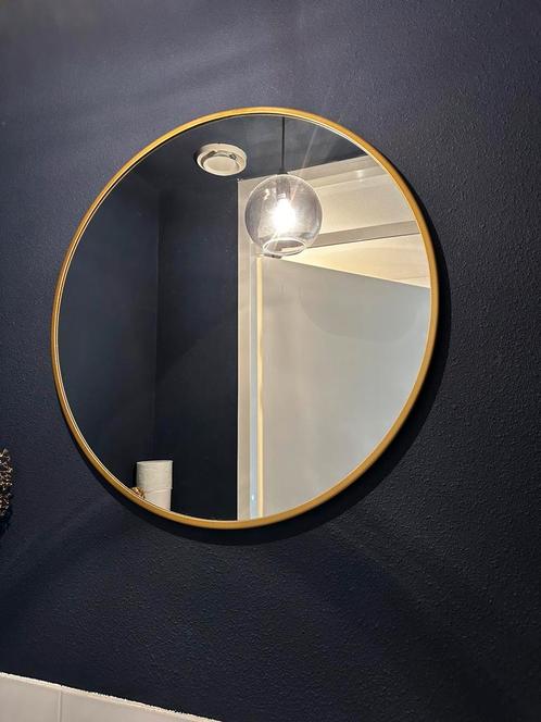 Ronde spiegel goud 70 cm, Huis en Inrichting, Woonaccessoires | Spiegels, Zo goed als nieuw, 50 tot 75 cm, Minder dan 100 cm, Rond