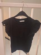 Zwart topje met ruches - Zara, Kinderen en Baby's, Kinderkleding | Overige, Ophalen of Verzenden, Zo goed als nieuw, Zara, Meisje