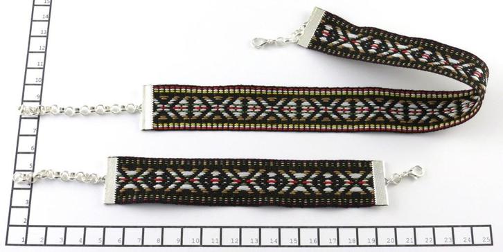 hand made Choker en bijpassende armband  vintage uitvoering, Sieraden, Tassen en Uiterlijk, Kettingen, Nieuw, Overige materialen