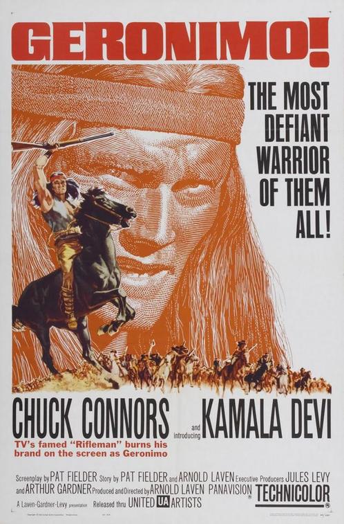 8. GERONIMO, Chuck Conners, Pat Conway, Adam West (1962)., Cd's en Dvd's, Dvd's | Klassiekers, Ophalen of Verzenden