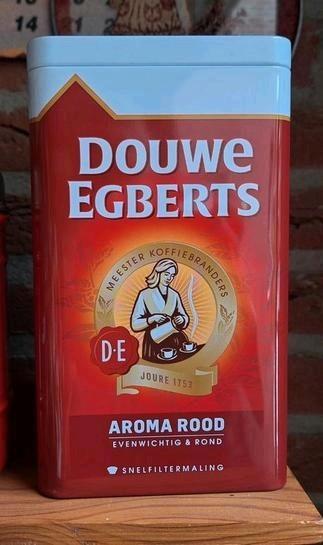 Vintage bewaarblik Douwe Egberts 20-11,6-7 cm, Verzamelen, Blikken, Gebruikt, Koffie, Douwe Egberts, Ophalen of Verzenden