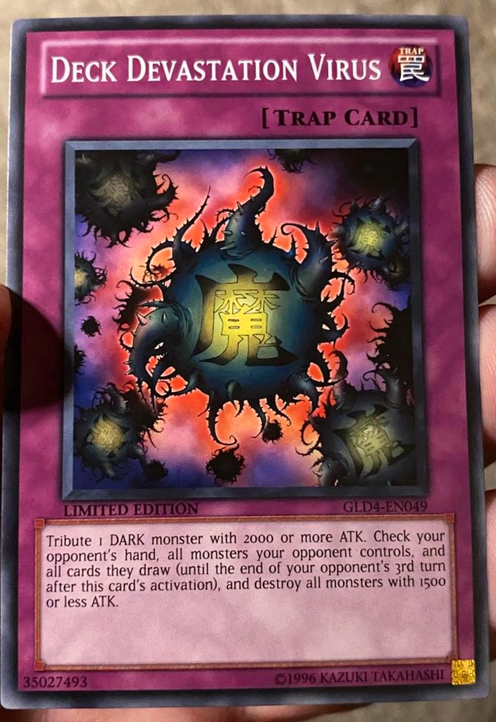 Yu-Gi-Oh! Deck Devastation Virus GLD4 Limited Promo !, Hobby en Vrije tijd, Verzamelkaartspellen | Yu-gi-Oh!, Zo goed als nieuw