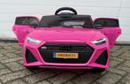 Audi RS6 12v roze Afstandsbediening - Bluetooth - Leder, Ophalen of Verzenden, Nieuw