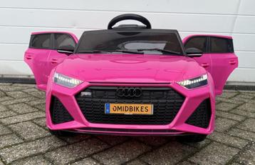Audi RS6 12v roze Afstandsbediening - Bluetooth - Leder beschikbaar voor biedingen