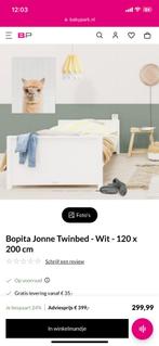 Bopita bed Jonne wit, Kinderen en Baby's, Kinderkamer | Bedden, 85 tot 100 cm, Ophalen of Verzenden, Zo goed als nieuw, Matras