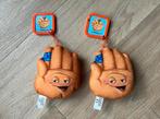 Knuffel hand, film Emojie Movie, 2 stuks, Ophalen of Verzenden, Zo goed als nieuw, Overige typen
