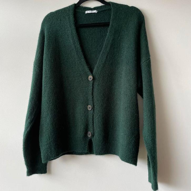 By-Bar Amsterdam Vest met Mohair - Maat L - Nieuwstaat, Kleding | Dames, Truien en Vesten, Nieuw, Maat 42/44 (L), Groen, Ophalen of Verzenden