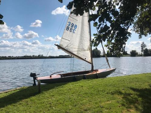 Pampus zeilboot klassieke zeilboot BEAUTY ! onderhoudsvrij, Watersport en Boten, Open zeilboten, Hout, Buitenboordmotor, Elektrisch