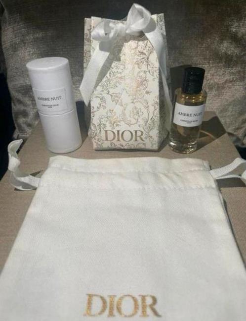 Dior Private Collection Amber Nuit miniatuur,dustbag in tas, Sieraden, Tassen en Uiterlijk, Uiterlijk | Parfum, Nieuw, Ophalen of Verzenden