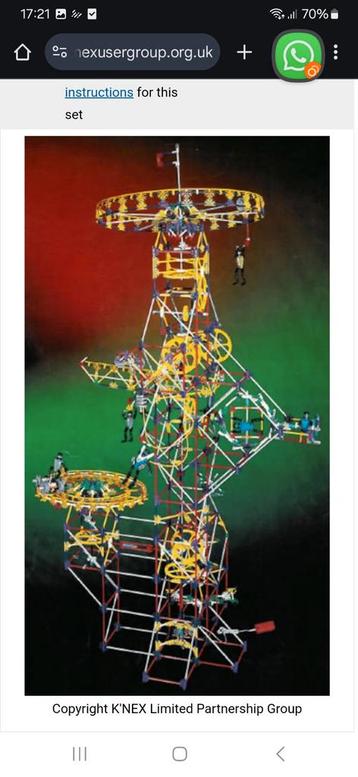 K'nex Hyperspace Training Tower (1,8 meter hoog & compleet!) beschikbaar voor biedingen
