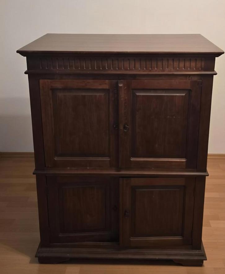 Mooie klassieke tv/computer kast - massief hout, Huis en Inrichting, Kasten | Dressoirs, Gebruikt, 100 tot 150 cm, 50 tot 75 cm