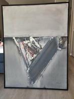 Abstract schilderij (impasto) 102x133 cm Schuring 1963., Ophalen of Verzenden