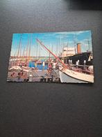 Oude ansichtkaart haven met boten. De haven van Terschelling, Ophalen of Verzenden, 1960 tot 1980, Gelopen, België en Luxemburg