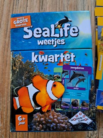 Sealife weetjes kwartet,  zgan. beschikbaar voor biedingen