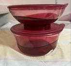 Tupperware Eleganzia Schalen Cranberry Rood, Ophalen of Verzenden, Rood, Schaal