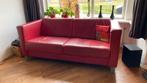 Montel 2.5 zits bank rood., Huis en Inrichting, Banken | Sofa's en Chaises Longues, 150 tot 200 cm, Design, Gebruikt, Leer