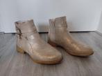 Beige/glimmende enkellaarsjes met rits maat 37, Kleding | Dames, Schoenen, Beige, Lage of Enkellaarzen, Ophalen of Verzenden, Zo goed als nieuw