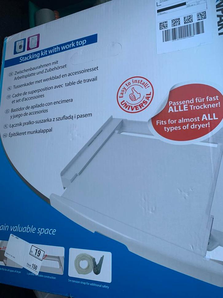 SCANPART Stacking Kit Plastics nieuw, Witgoed en Apparatuur, Onderdelen en Toebehoren, Nieuw, Ophalen of Verzenden