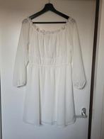 Wit / creme jurk met onderjurk. Maat M. Nieuw met prijskaart, Maat 38/40 (M), H&M, Wit, Nieuw