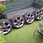 17 inch Abarth velgen met mooie pirelli nero zero 205/40/17, Auto-onderdelen, Banden en Velgen, Ophalen, Gebruikt, 17 inch, 205 mm
