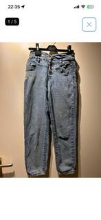 152 - JM paperbag jeans spijkerbroek blauw hoge taille, Kinderen en Baby's, Kinderkleding | Maat 152, Ophalen of Verzenden, Gebruikt