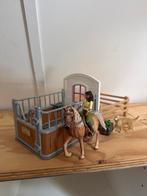 Schleich Stal met Paard en Hond, Ophalen of Verzenden, Gebruikt