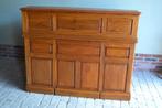 Prachtig antiek eiken Art Deco rolluik bureau, secretaire., Verzenden