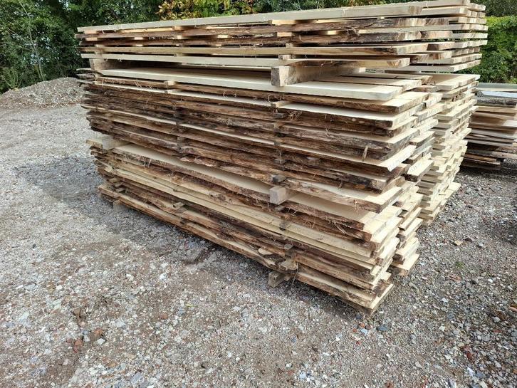 Boomstamplanken, planken, Doe-het-zelf en Verbouw, Hout en Planken, Plank, Overige houtsoorten, Minder dan 200 cm, Minder dan 25 mm