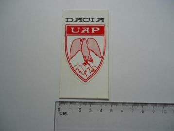 sticker DACIA UAP logo retro schild auto motor 1300 r12