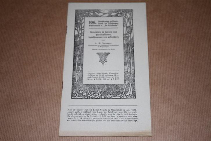 Handleiding kweeken groenten in tuinen - 1917 !!, Boeken, Wonen en Tuinieren, Gelezen, Ophalen of Verzenden