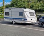 Hobby 460 Excellent, met voortent, luifels, inboedel, Caravans en Kamperen, Caravans, Omvormbare zithoek, Rondzit, Hobby, Schokbreker