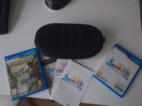 PS Vita FAT OLED with games PCH-1004, Spelcomputers en Games, Spelcomputers | Sony PlayStation Vita, Zo goed als nieuw, Zwart