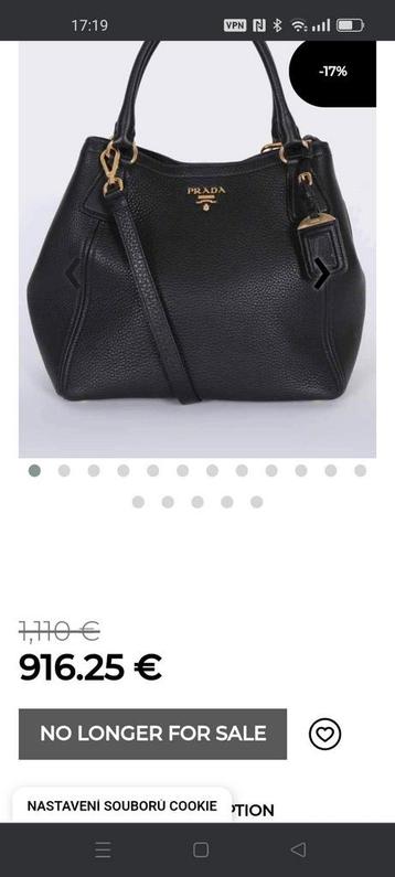 Prada zwart lederen tas beschikbaar voor biedingen