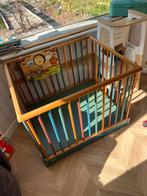 Gratis - Vintage houten box van kifoba, Ophalen, Gebruikt, Rechthoekig, In hoogte verstelbaar