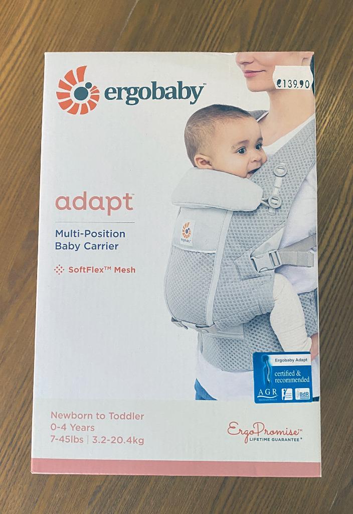 Ergobaby Adapt Soft Flex Mesh draagzak, Kinderen en Baby's, Babydragers en Draagdoeken, Zo goed als nieuw, Draagzak, Buik, Rug of Zij
