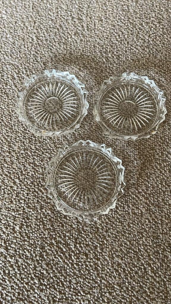 Mini schaaltjes / onderzetters, Ophalen of Verzenden, Zo goed als nieuw, Glas of Kopje