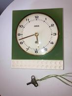 Vintage keramiek Wehrle wandklok, Ophalen of Verzenden, Zo goed als nieuw, Analoog, Wandklok