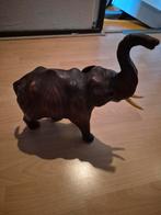 Vintage Lederen Olifant, Antiek en Kunst, Verzenden