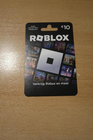 Nieuwe Roblox / Robux kado kaart van 10,- euro beschikbaar voor biedingen