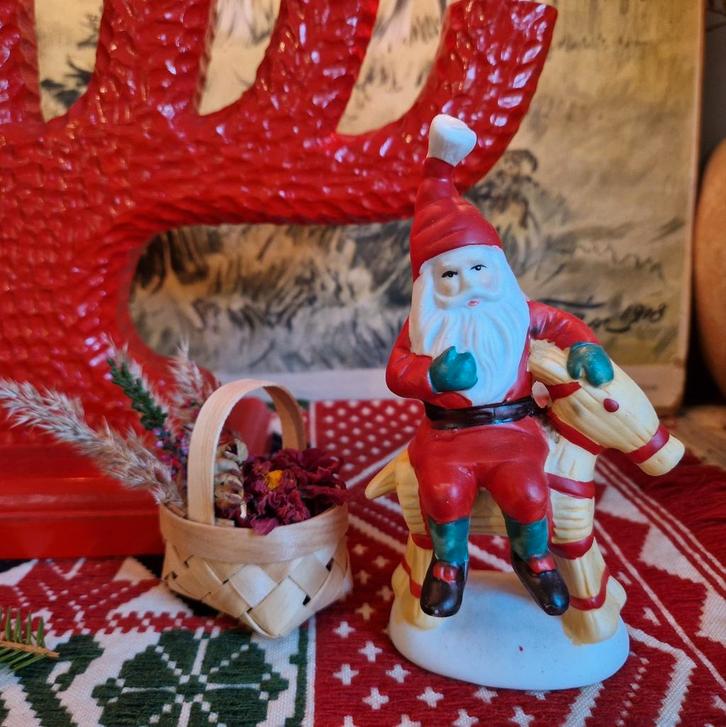 Zweedse Tomte Kabouter op Kerstbok, Julbock, Diversen, Kerst, Gebruikt, Ophalen of Verzenden