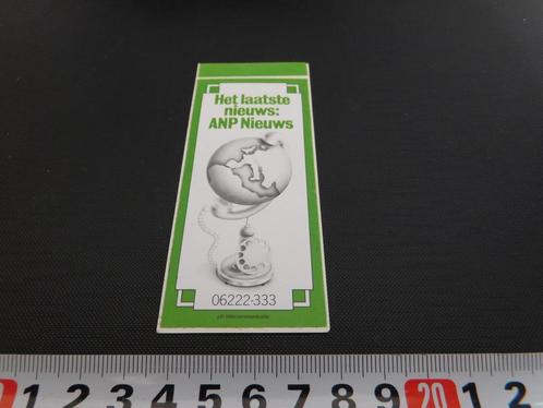 sticker PTT Telecom Het ANP Nieuws 06222-333, Verzamelen, Stickers, Zo goed als nieuw, Bedrijf of Vereniging, Ophalen