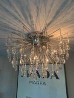 Lamp kroonluchter glas stenen!, Ophalen, Gebruikt, Glas, Klassiek