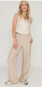 Prachtige beige pantalon Anna van Toor maat L, Kleding | Dames, Broeken en Pantalons, Maat 38/40 (M), Anna van Toor, Beige, Ophalen of Verzenden