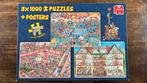 Jan van Haasteren 3x1000 Puzzels, Hobby en Vrije tijd, Denksport en Puzzels, Ophalen of Verzenden, 500 t/m 1500 stukjes, Zo goed als nieuw