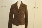 ML Collections prachtig bruin stretch jasje mt 38/M ZGAN, Maat 38/40 (M), Bruin, ., Ophalen of Verzenden